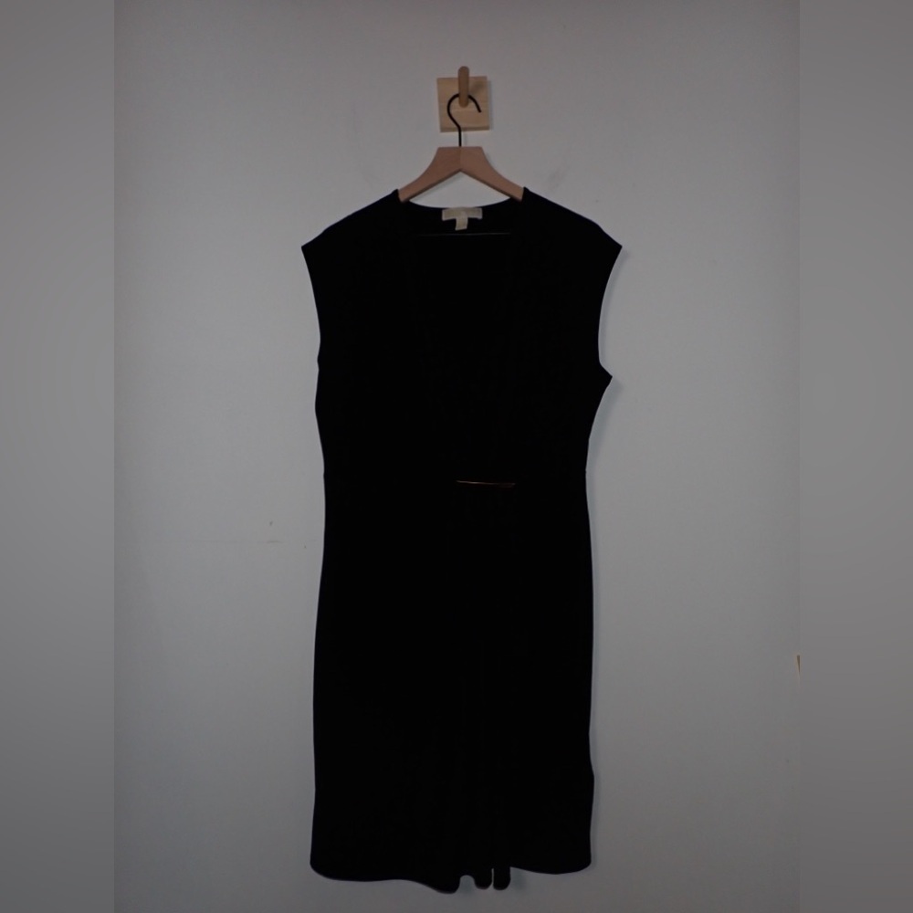 Michael Michael Kors Women’s Black Sleeveless Faux Wrap Dress size XL